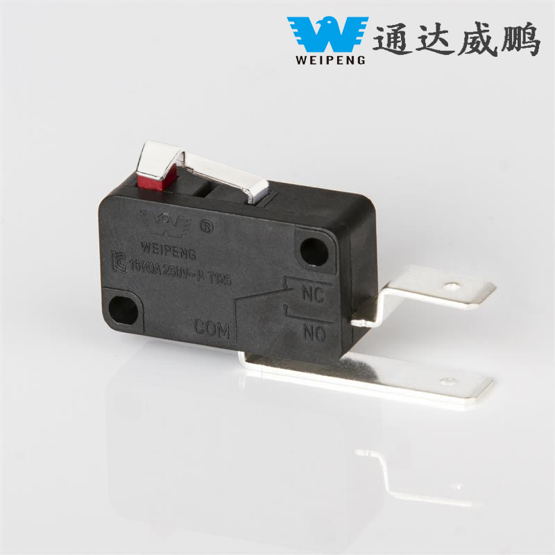 16A ขาเหล็ก/ทองแดง Pin Micro Switch อุปกรณ์เสริมเครื่องใช้ในบ้าน