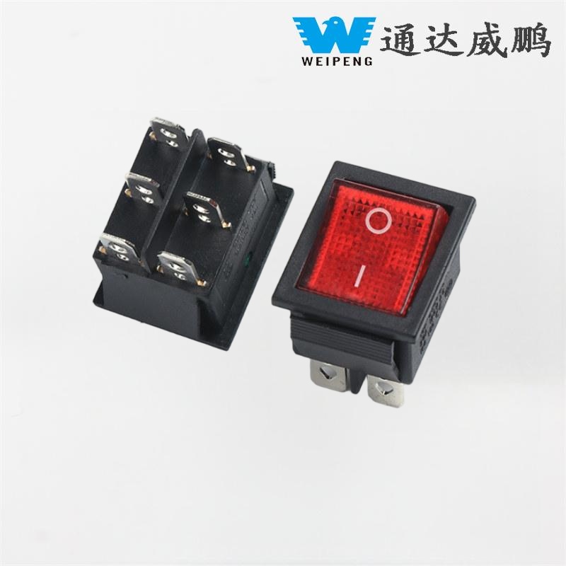 Kcd4 ตู้น้ำ 2 เกียร์ 6-Pin Rocker Powerปุ่มสวิทช์