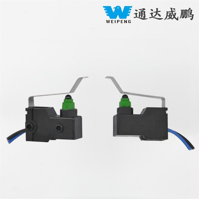 ไมโครสวิตช์ทางออกด้านข้างพร้อมหมุดกำหนดตำแหน่ง