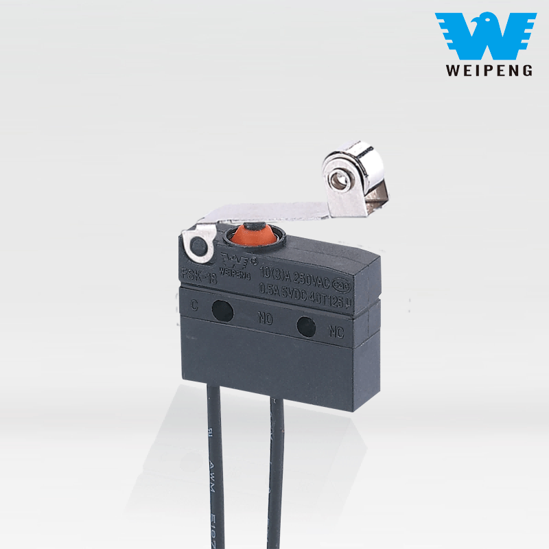 ไมโครสวิตช์กันน้ำพร้อมสายไฟและคันโยก