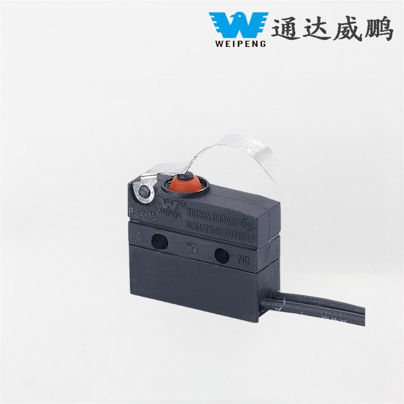 Weipeng 10A ไมโครสวิตช์เบาะนั่งรถยนต์ IP67 ทางออกด้านข้าง